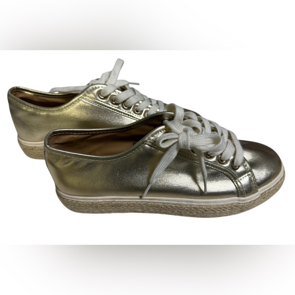 CRUZ GOLD ESPADRILLE SNEAKER BY MICHELLE MCDOWELL (NEW) - Picture 2 of 8